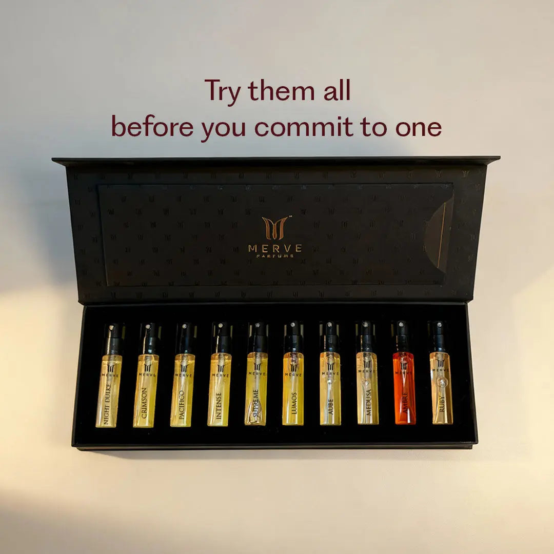 Merve Paris Collection Discovery Box – 10 Premium 5ml Perfume