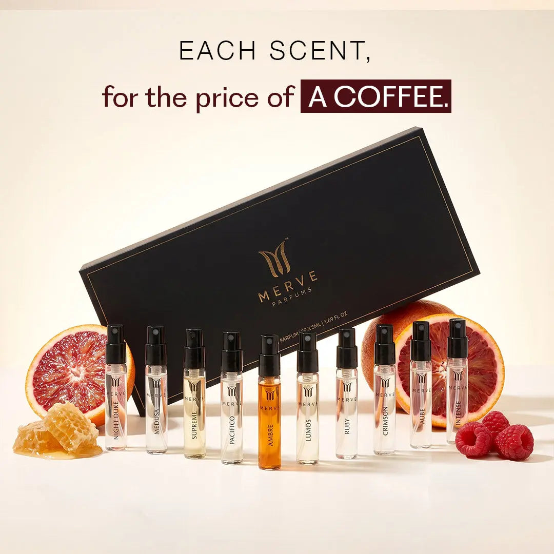 Merve Paris Collection Discovery Box – 10 Premium 5ml Perfume